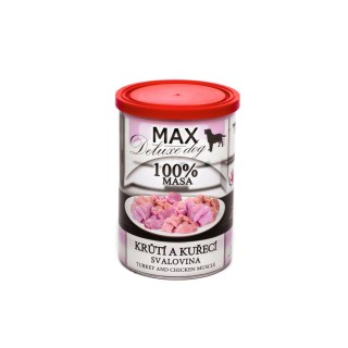 FALCO MAX - Deluxe 100% kawałki mięśni indyk i kurczak 400g