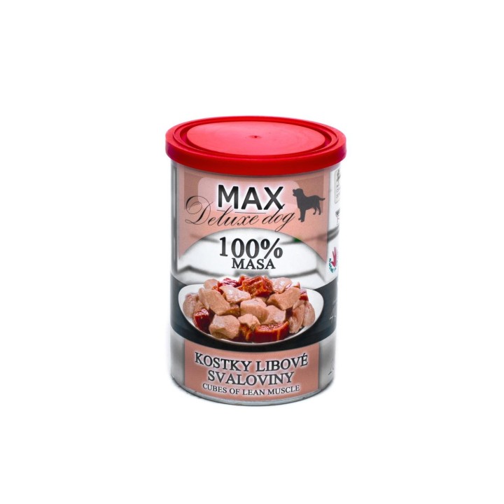 FALCO MAX - Deluxe 100% kawałki mięśni wieprzowych i wołowych 400g