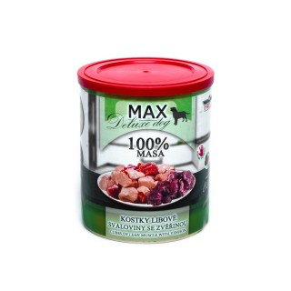 FALCO MAX Deluxe 100% Kawałki mięso wołowe, wieprzowe i dziczyzna 800g