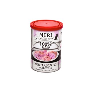 FALCO MERI - Deluxe 100% mięśni Indyk Kurczak 400g