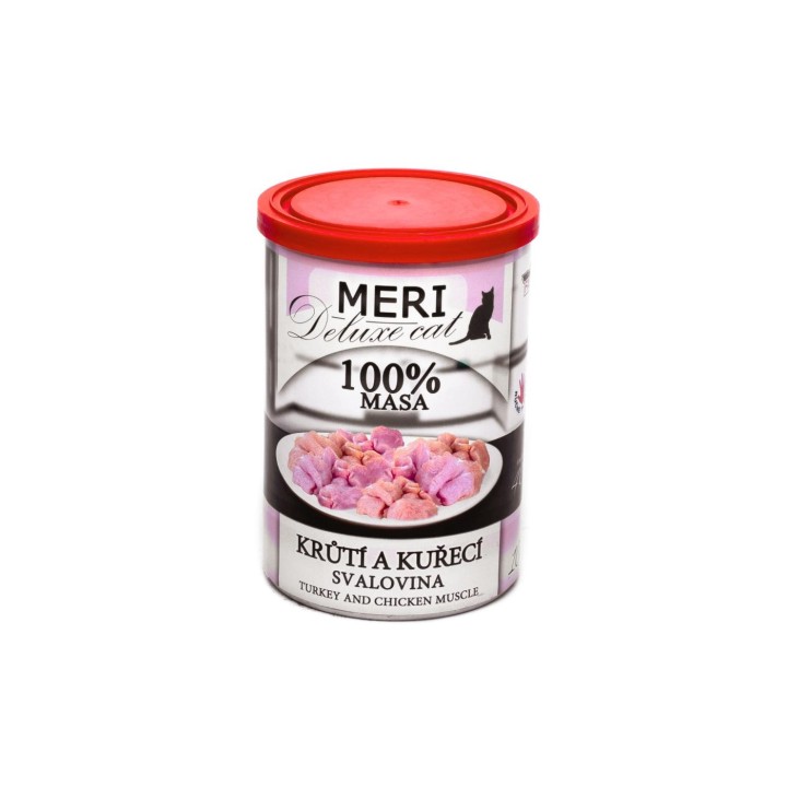 FALCO MERI - Deluxe 100% mięśni Indyk Kurczak 400g