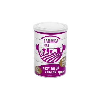 FARMKA CAT wołowina wątroba  400g