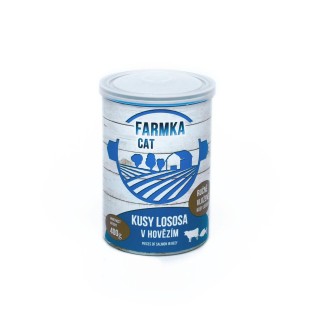 FARMKA CAT wołowina łosoś  400g
