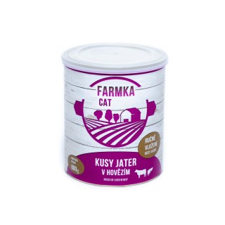 FARMKA CAT wołowina wątroba 800g