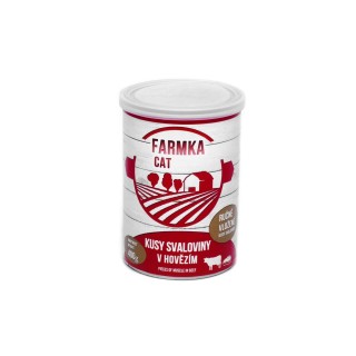 FARMKA DOG wołowina kawałki mięsa mięśniowego  400g